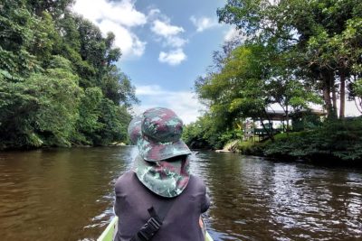 Boat in Mulu river
